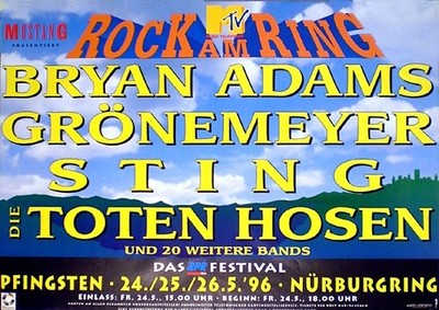 Festival ROCK AM RING von 1996 gerollt