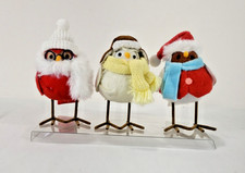 Wondershop 2023 Target Featherly Friends Mini Christmas Fabric Birds Set Of 3