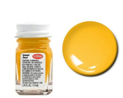 Testors 1114 Enamel Gloss Yellow 1/4 oz