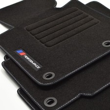 Set 4 Tapis De Sol Pour Bmw Série 3 E36 Coupé Logo Velours Performance Brodé