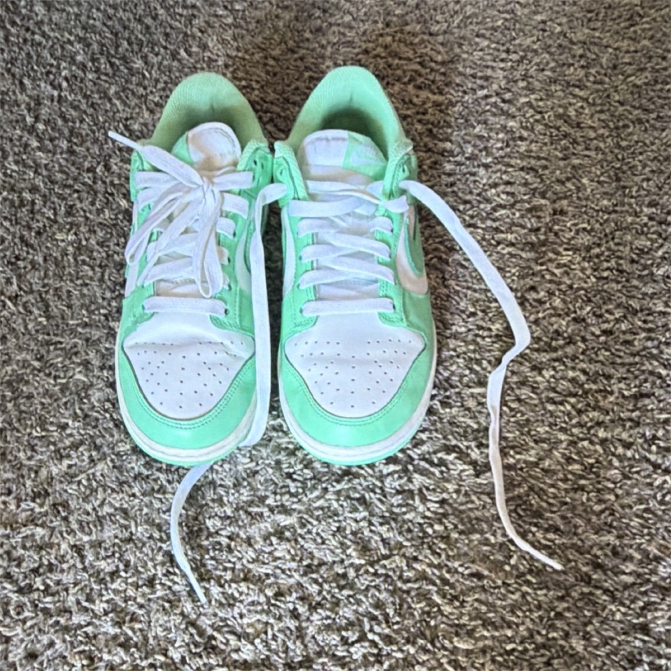 Nike Dunk Low Green Glow White Leather Sneaker DD1503-105