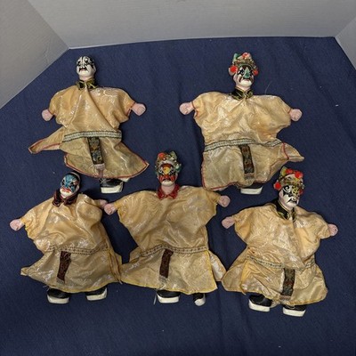 Antique Chinese Marionette Peking Opera Theatre Hand Puppet Hand Painted 11in