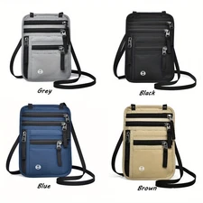 Ultra Durable Secure RFID Travel Crossbody Bag for Storing Carry - On Items USA