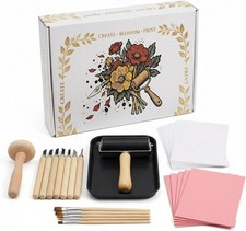 Lnncdsc Linocut Kit for Beginners  Adults     Complete Block Printing Supplies