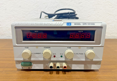 GW Instek GPR-1810HD 0 18V 0 10A Adjustable Lab DC Power Supply