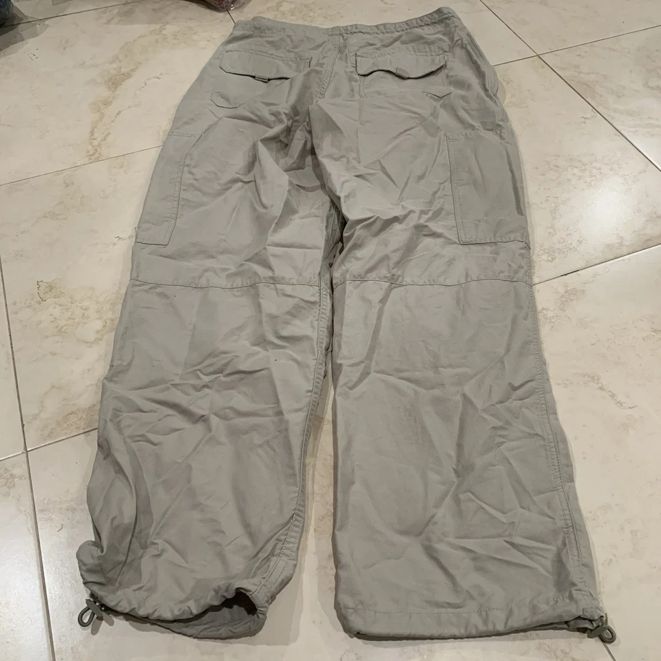 Calça cargo vintage GAP tamanho pequeno paraquedista Y2K rave skatista tecnologia de lã folgada - Imagem 2 de 4