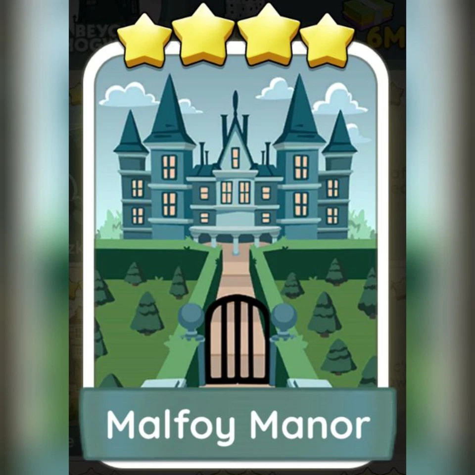 1 x Malfoy Manor sticker (⭐⭐⭐⭐) set 12 - Mono_poly_ Go sticker (Fast sending)