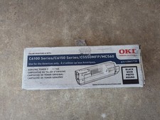 GENUINE OKI 43865720 BLACK TONER CARTRIDGE C6100 C6150 C5550MFP