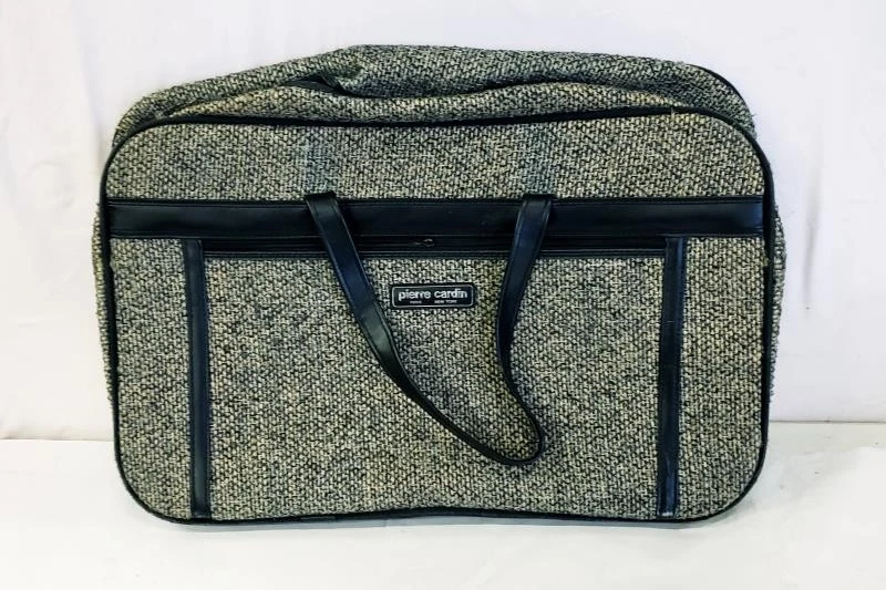 Lote de 4 Bolsas de Equipaje Pierre Cardin Tweed Maleta de Mano De Colección Foto 3 de 4