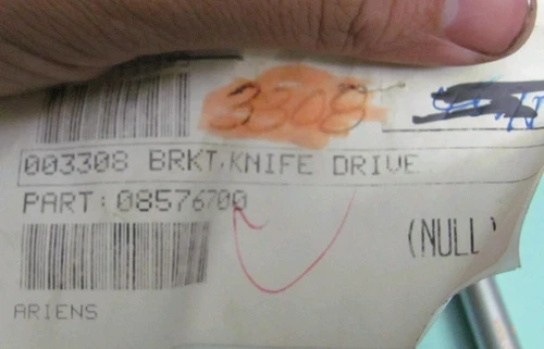 NOS Gravely 003308 08576700 Knife Drive Bracket