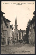 CPA Hasparren /B.-Pyr., Rue Montante, Vue prise de Piquassaria 