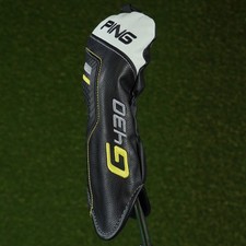 PING G430 HYBRID HEADCOVER BLACK / WHITE / GREEN WITH CHANGEABLE 'S LOOK