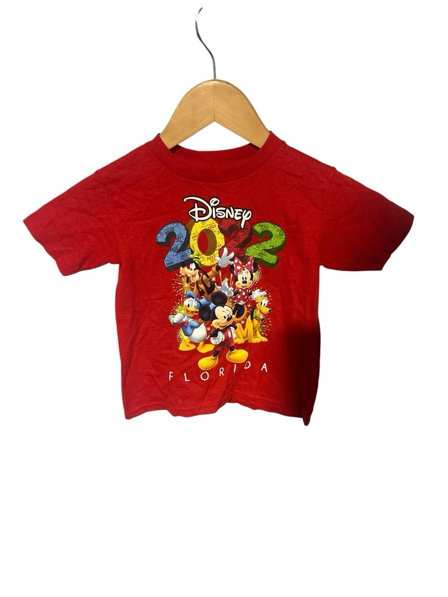 Walt Disney World Tシャツ 2枚セット New Walt Disney World Mickey Mouse Disney 2022 Red Toddler 2T