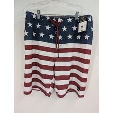 NWT Men's Hurley Phantom Board Shorts Independence 20" Stars and Stripe USA 31