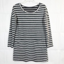 Shein Minimalist Chic Relaxed Feminine Shift Sweater Mini Tunic Dress Size Small