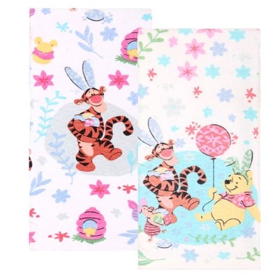 Disney's Winnie The Pooh & Friends Easter Kitchen Towels 2 Pack 15'' x 26'' Cotton
