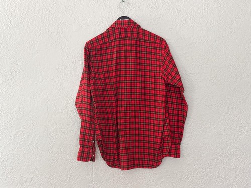 Rare Early 70s Polo Ralph Lauren Plaid Button Down Spread Collar, Sz 16-35 - Photo 6/11