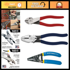 3-Piece Wire Stripper Plier Kit - USA-Made Lineman & Diagonal Cutters, Durable T