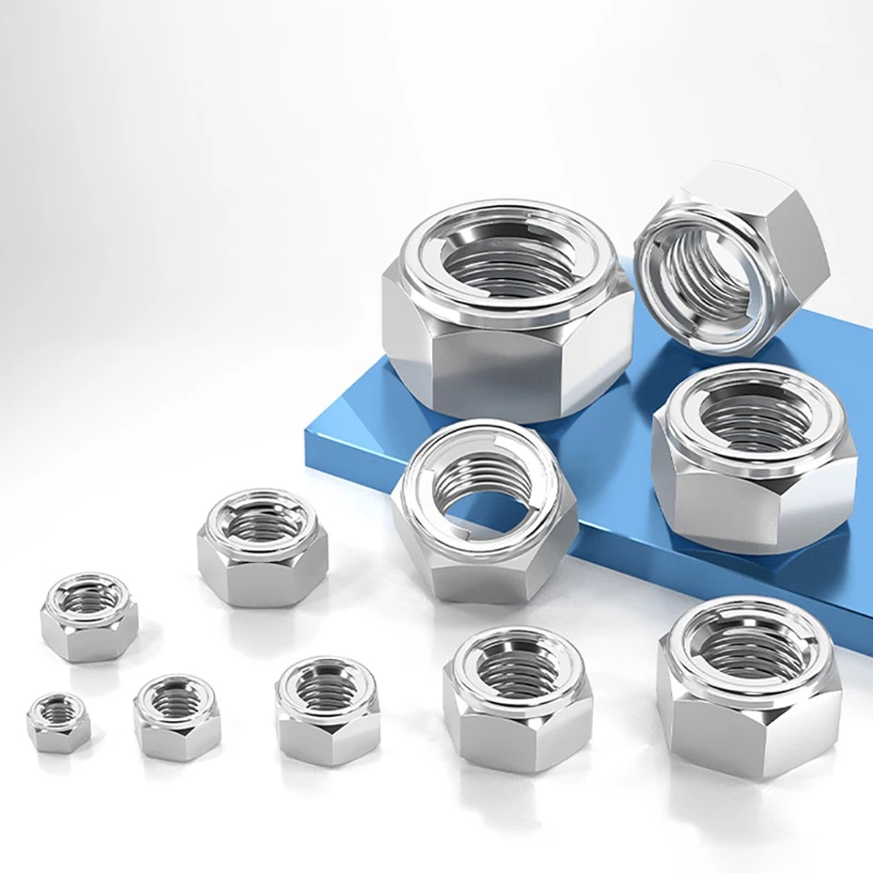 Sicherungsmutter Edelstahl A2 V2A Selbstsichernde Muttern M3 M4 M5 M6 M8 bis M20 - Bild 3 von 4