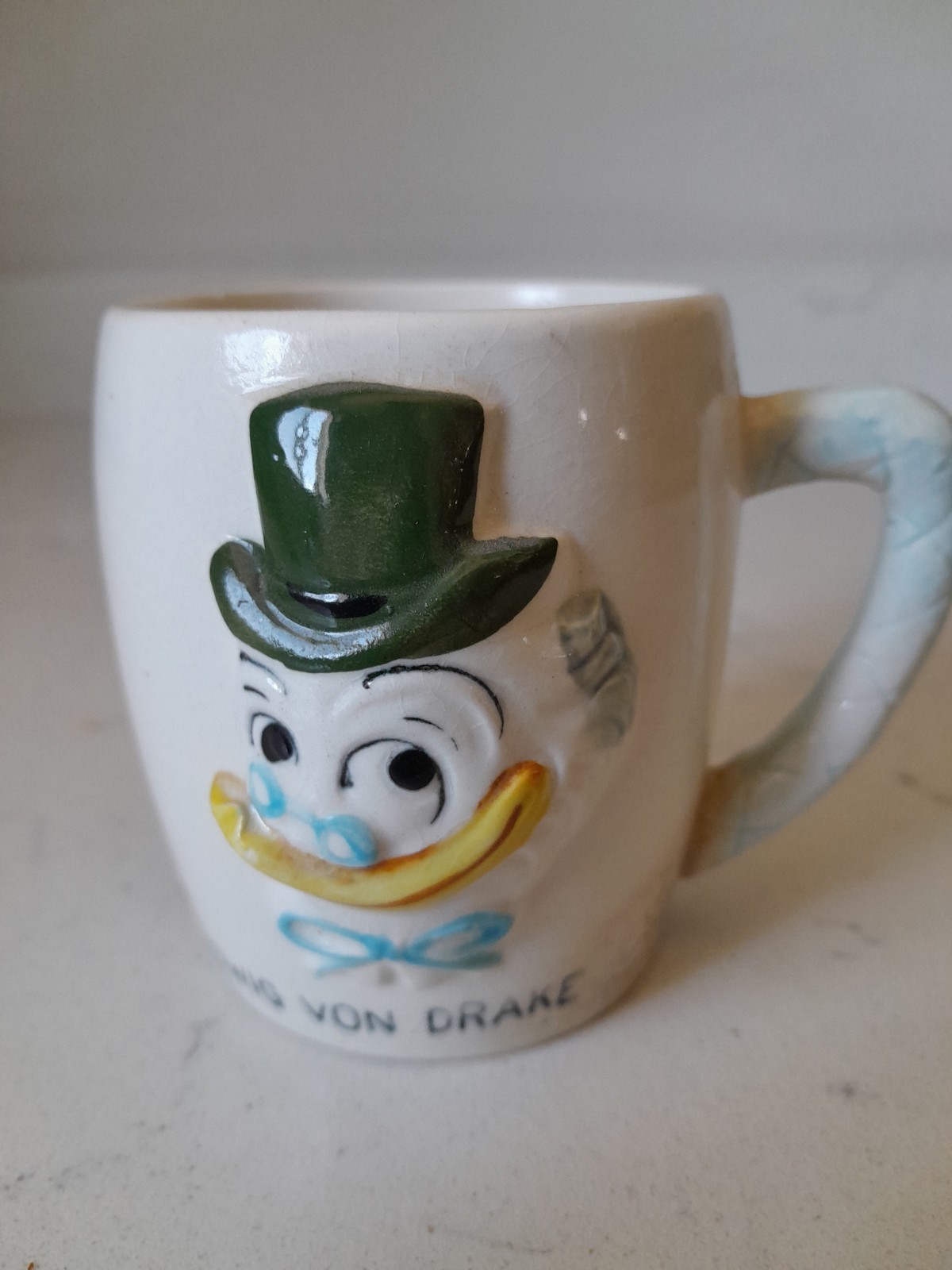 1961 Vintage Ludwig Von Drake Disney Ceramic Coffee Mug Made in Japan