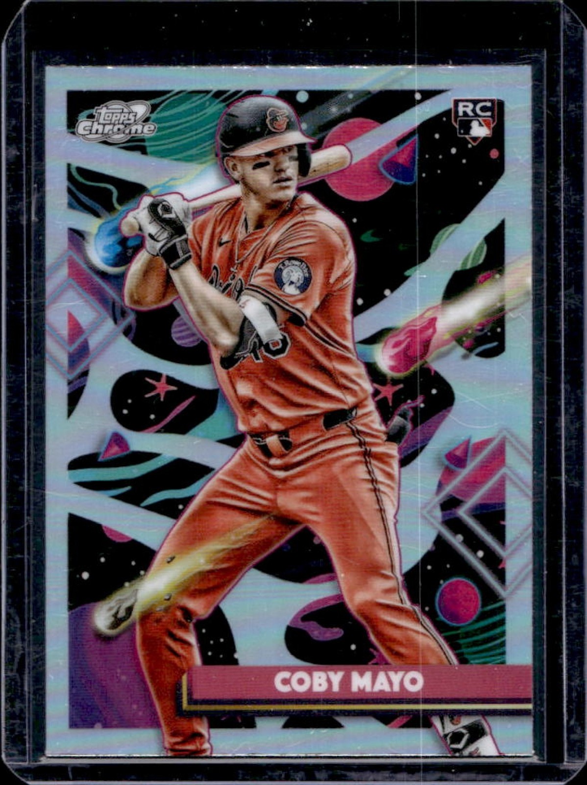 2025 Topps Cosmic Chrome Coby Mayo RC Refractor Rookie #154 Orioles