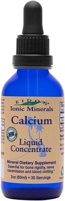 Eidon Ionic Minerals Calcium Liquid Supplement 2oz Teeth Muscle Support