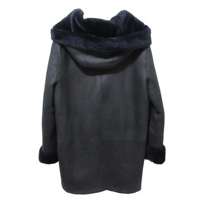 Theory SILKY NAPPALAN CLAIRENE F Reversible Shearling Coat, L