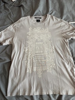 Ksubi Men's Short Sleeve T-Shirt Size Large Grey Pink
