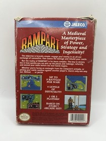 Rampart (Jaleco, 1992) NES Game w/ Box & Manual ~ Tested & Working