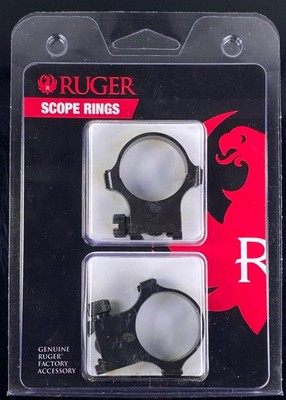 Ruger M77 30mm High Blued Scope Rings - 5B30/6B30 Fit Objective to 52mm - 90407