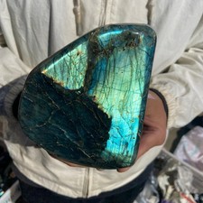 4.4lb Top Labradorite Crystal Stone Natural Rough Mineral Specimen Healing