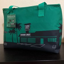 BOLSA REFRIGERADORA GRANDE REUTILIZABLE AISLADA VERDE TRADER JOE’S NUEVA CON ETIQUETAS 8 GALONES