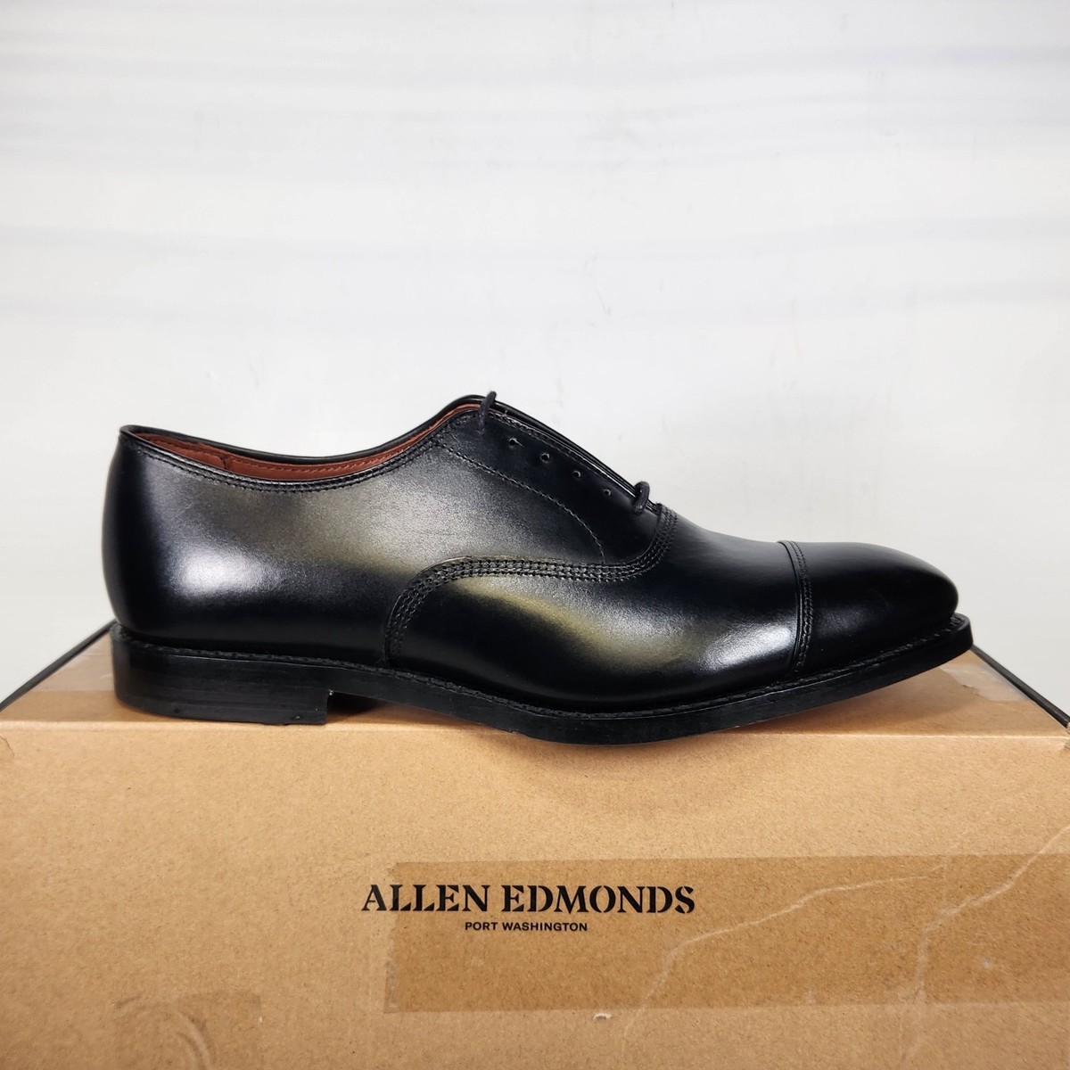 ALLEN EDMONDS Park Avenue Black Leather Sz 9 D Mens Cap Toe Dress‎ Shoes Amazon.com | Allen Edmonds Men main image 4