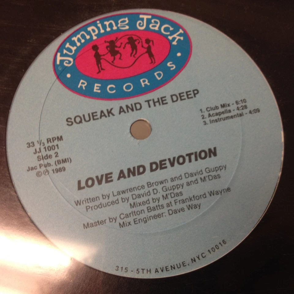 [SOUL/FUNK]~SEALED 12"~SQUEAK And The DEEP~Love And Devotion~{x6 Mixes]~{1989] - Image 2 of 4