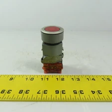 EAO 704.950.0 & 704.910.2 Red Illuminated Push Button Switch Assy W/N.C. Contact