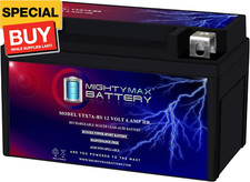 YTX7A-BS -12 Volt 6 AH, 105 CCA, Rechargeable Maintenance Free SLA AGM Motorcycl