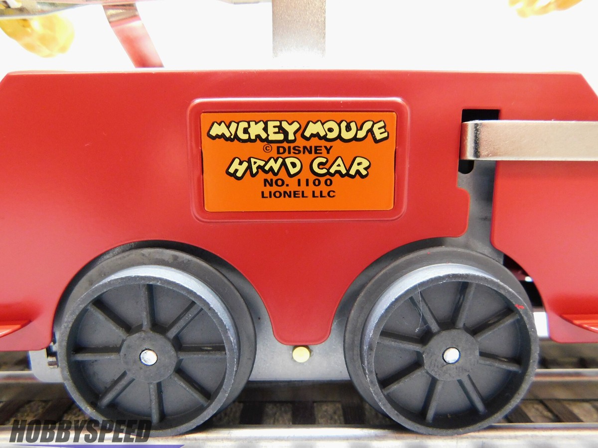 LIONEL DISNEY 100TH MICKEY MOUSE HANDCAR O GAUGE limited