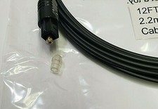 Optical Toslink Cable 12 Feet Digital audio. 2.2 mm OD. Optical audio cable 12Ft