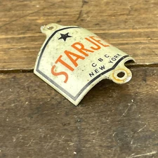 Vintage Starjet Head Badge   CBC Headbadge Bicycle New York Star Jet