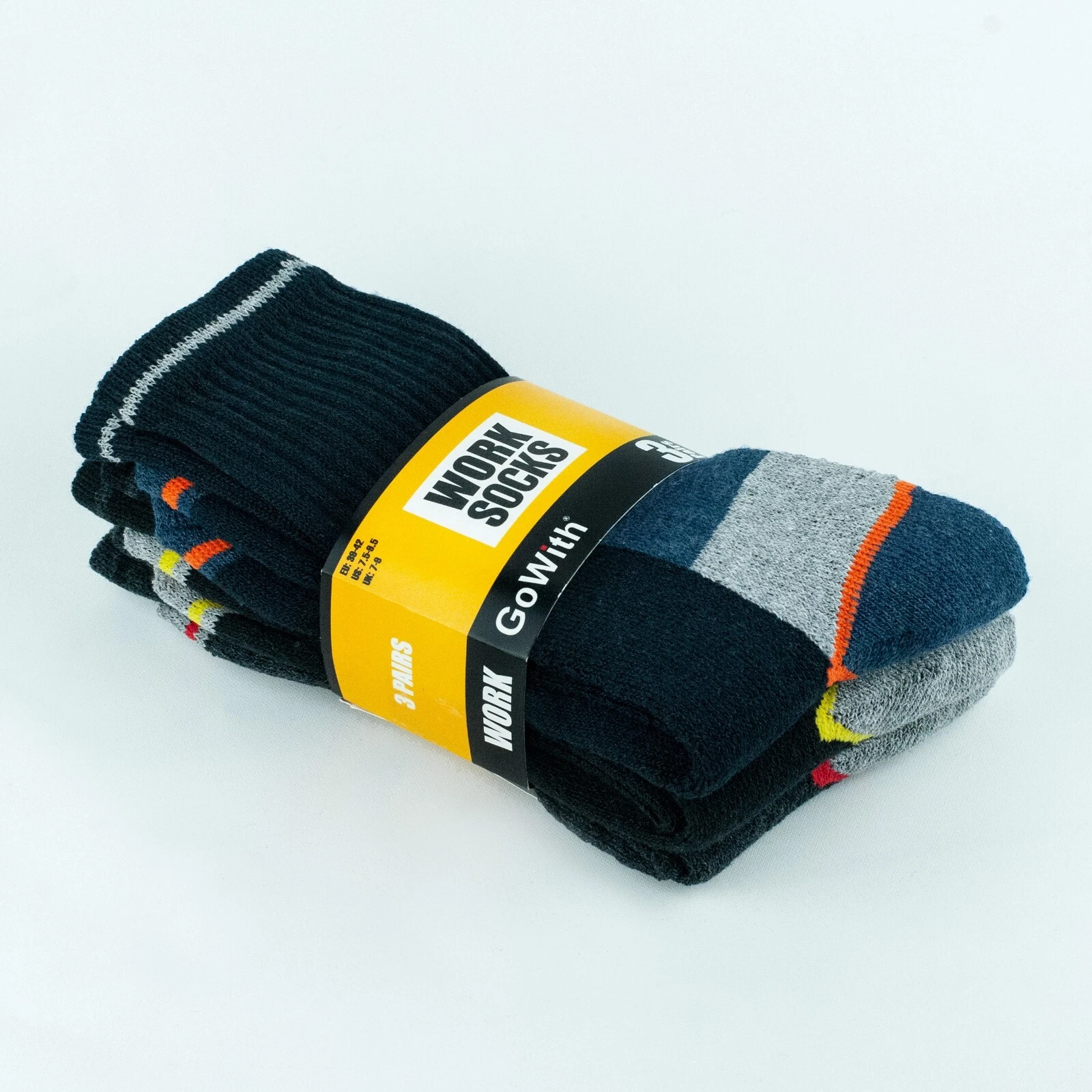 GoWith 3 Pairs Men's Cotton Work Socks Thick Hiking&Trekking Outdoor Boot Socks
Opens in a new windo