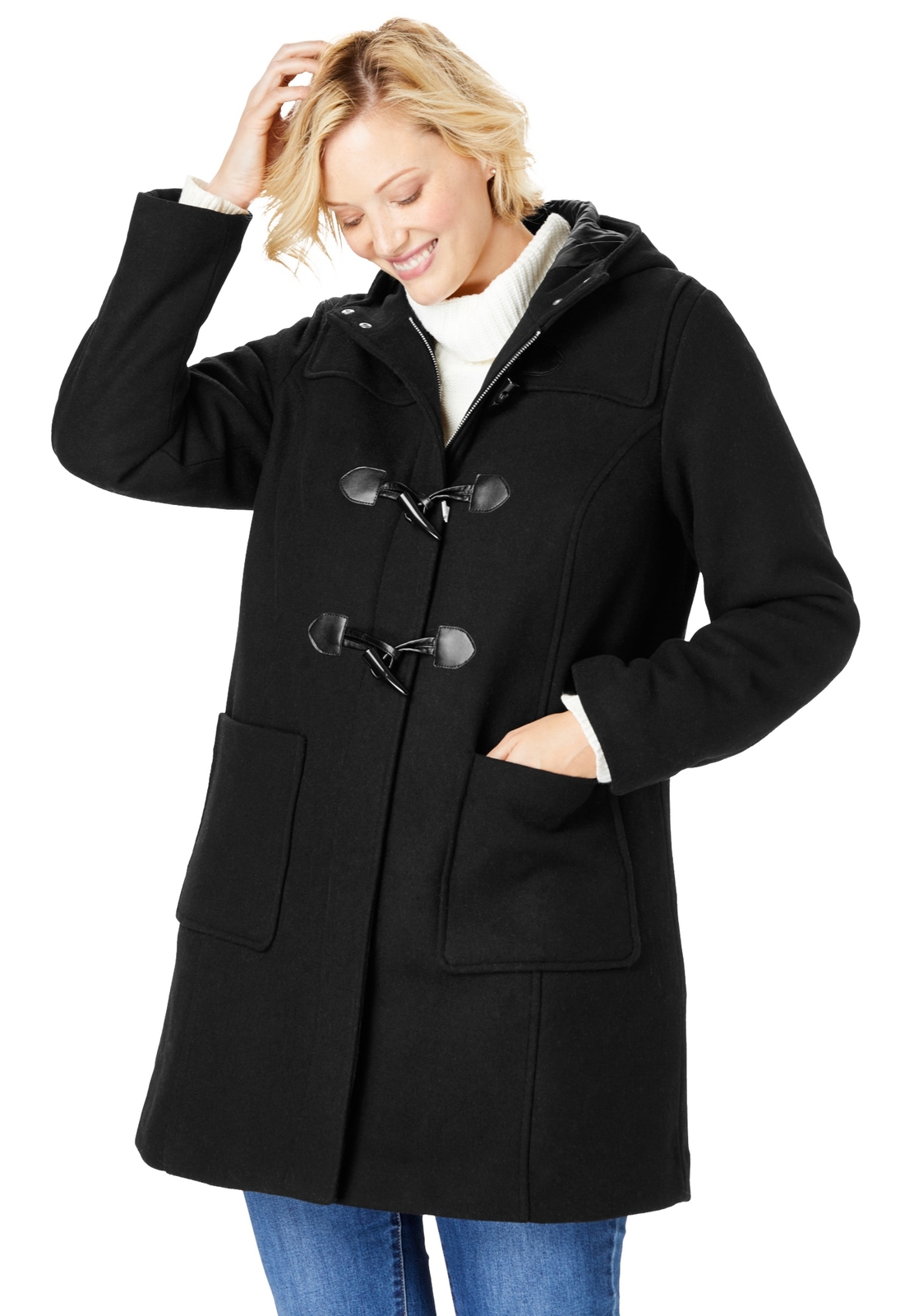 plus size duffle coat