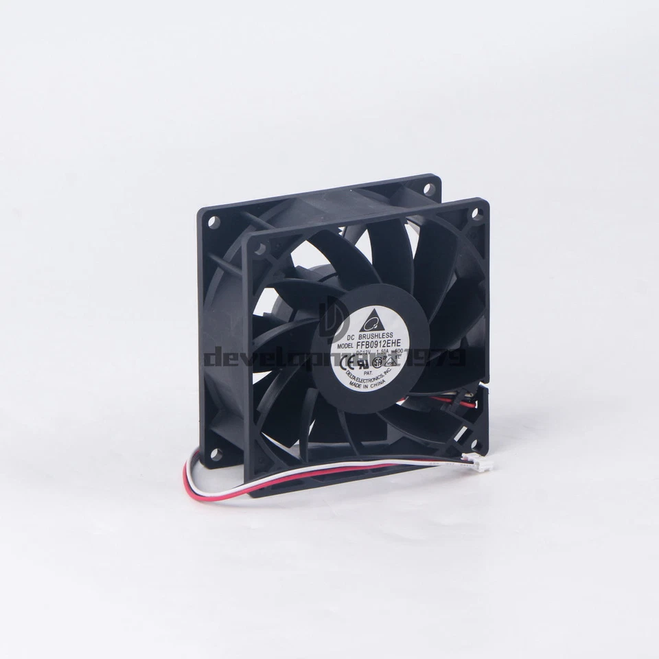 One New Delta High Airflow Fan FFB0912EHE 92x92x38mm 92mm 9038 12V 1.5A 3wire - Image 3 of 4