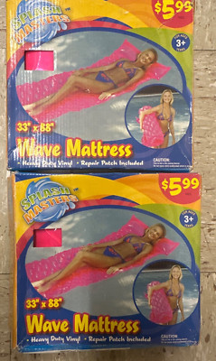 2 Vintage AIR WAVE MATTRESSES by Splash Masters 33  x 88 