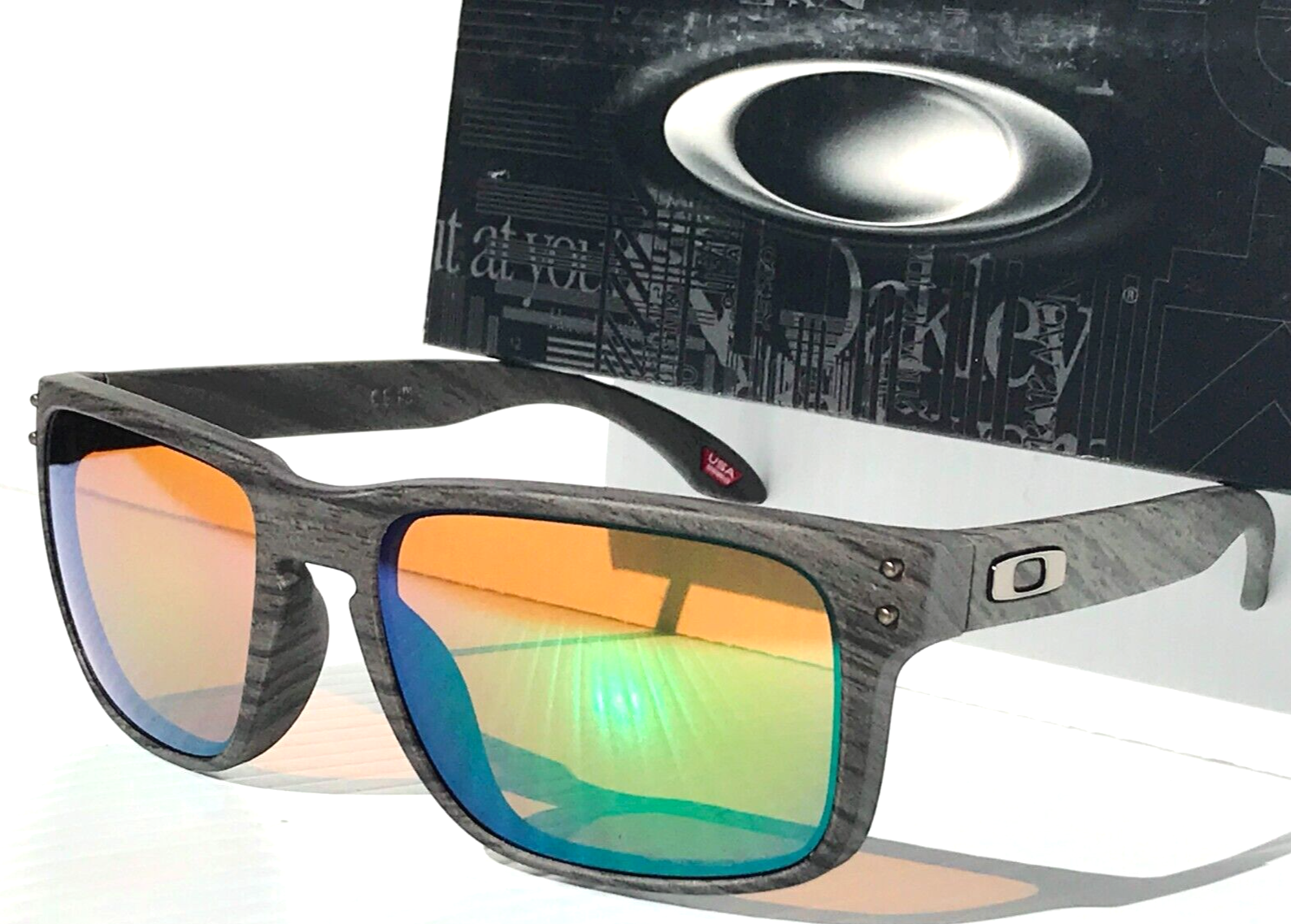 Oakley Holbrook™ Prizm Deep Water Polarized Lenses, Woodgrain Frame  Sunglasses | Oakley®