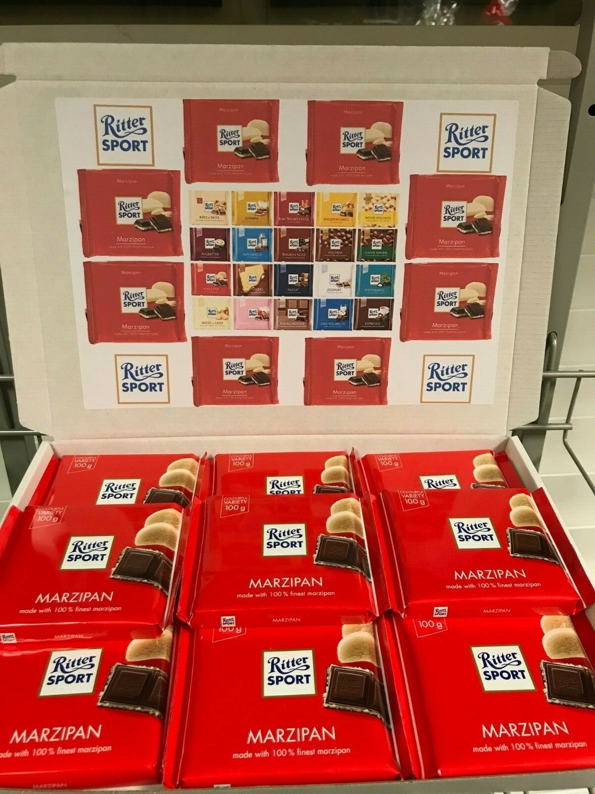 Ritter Sport Gift Box Hamper Valentine Chocolate Assorted Fathers Day