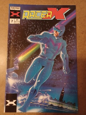 Racer X #7 Comic Book - Now Comics - Speed Racer - Pics!