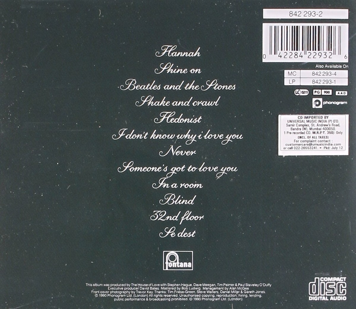 House of Love by The House of Love (CD, 1990) for sale online | eBay