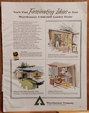 Vintage Weyerhaeuser Lumber Dealer Ad March 1960 Better Homes & Magazine