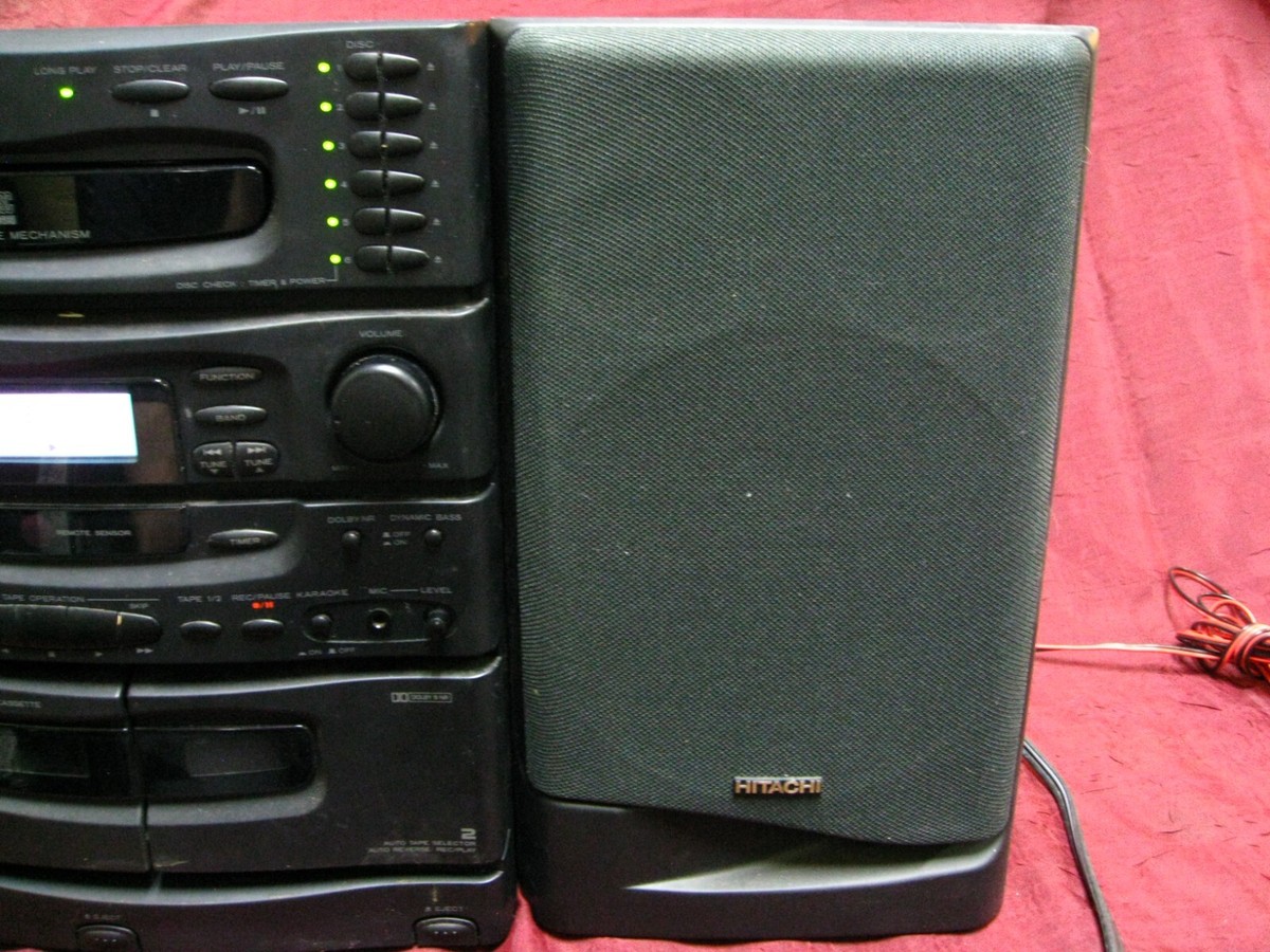 Hitachi HCU-AXC10UC Mini Hi-Fi Stereo cassette, LINE IN - CD has