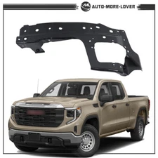 For 2022 2023 Sierra 1500 GM1066221 Driver Side Front Bumper Bracket Black